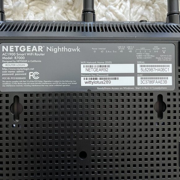 Netgear Nighthawk AC1900 R7000 Smart Wi-Fi Dual Band Gigabit Router READ - Picture 2 of 6